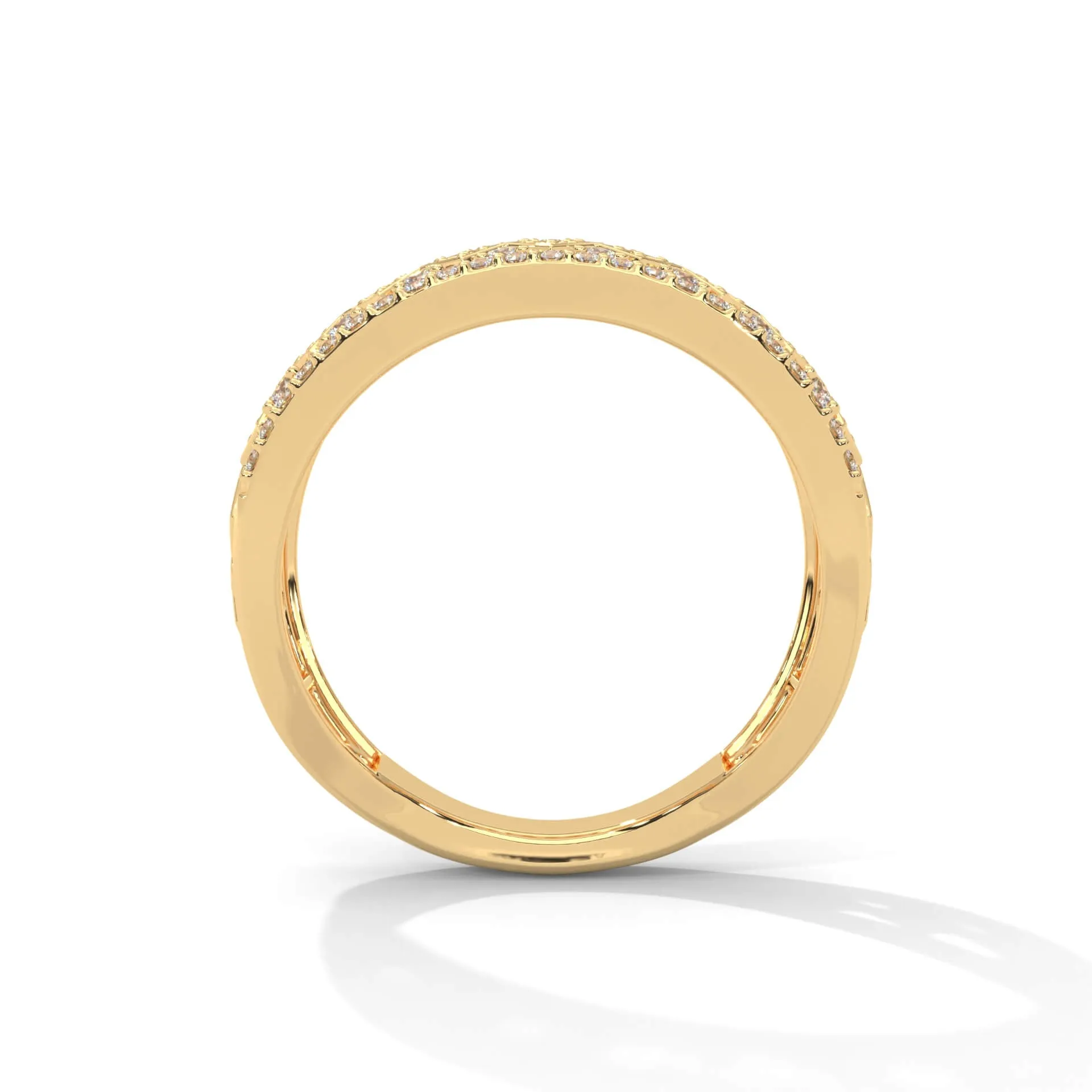 Yami Designer Silver Band | 22KT Gold Vermeil