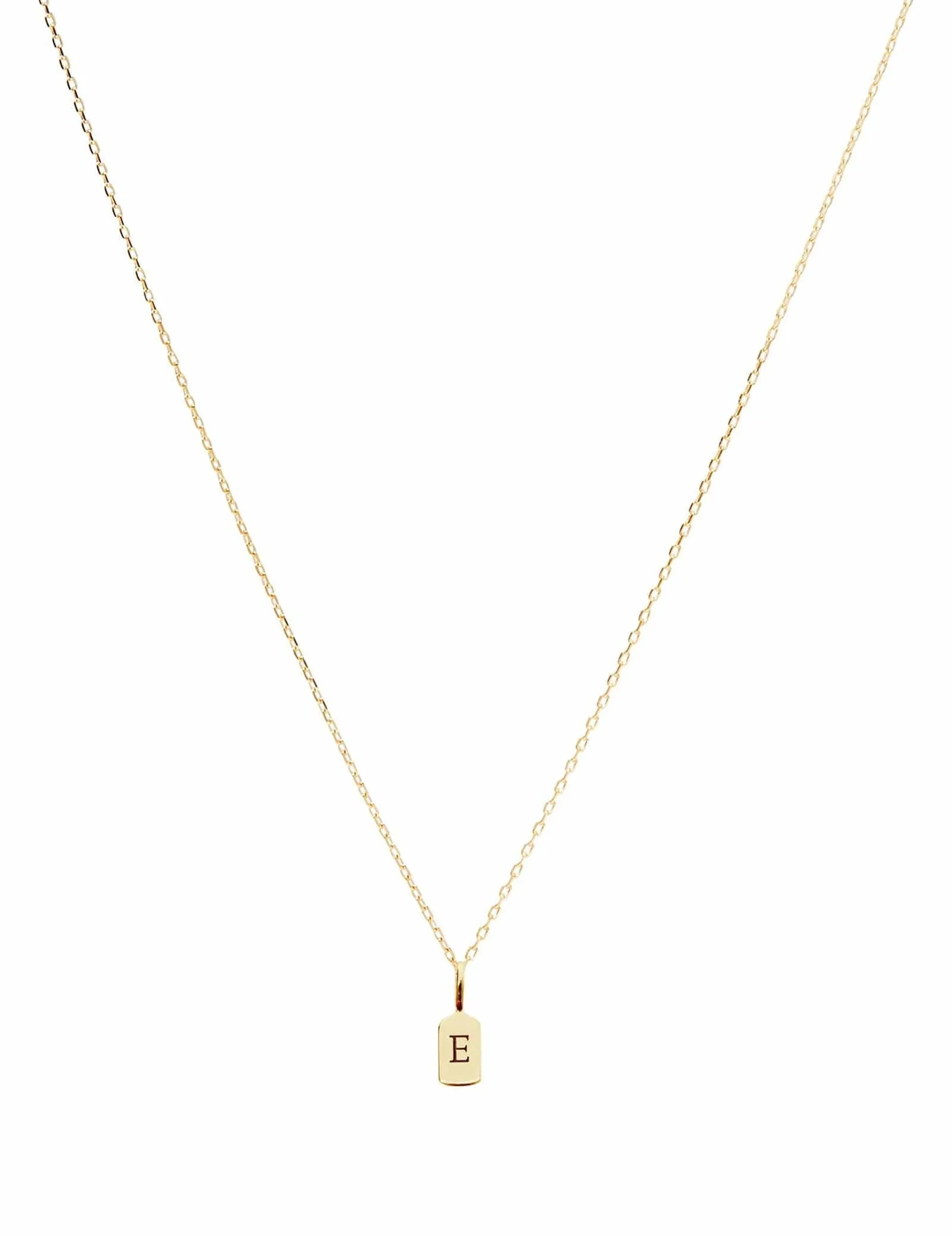 Yellow Gold Letter E