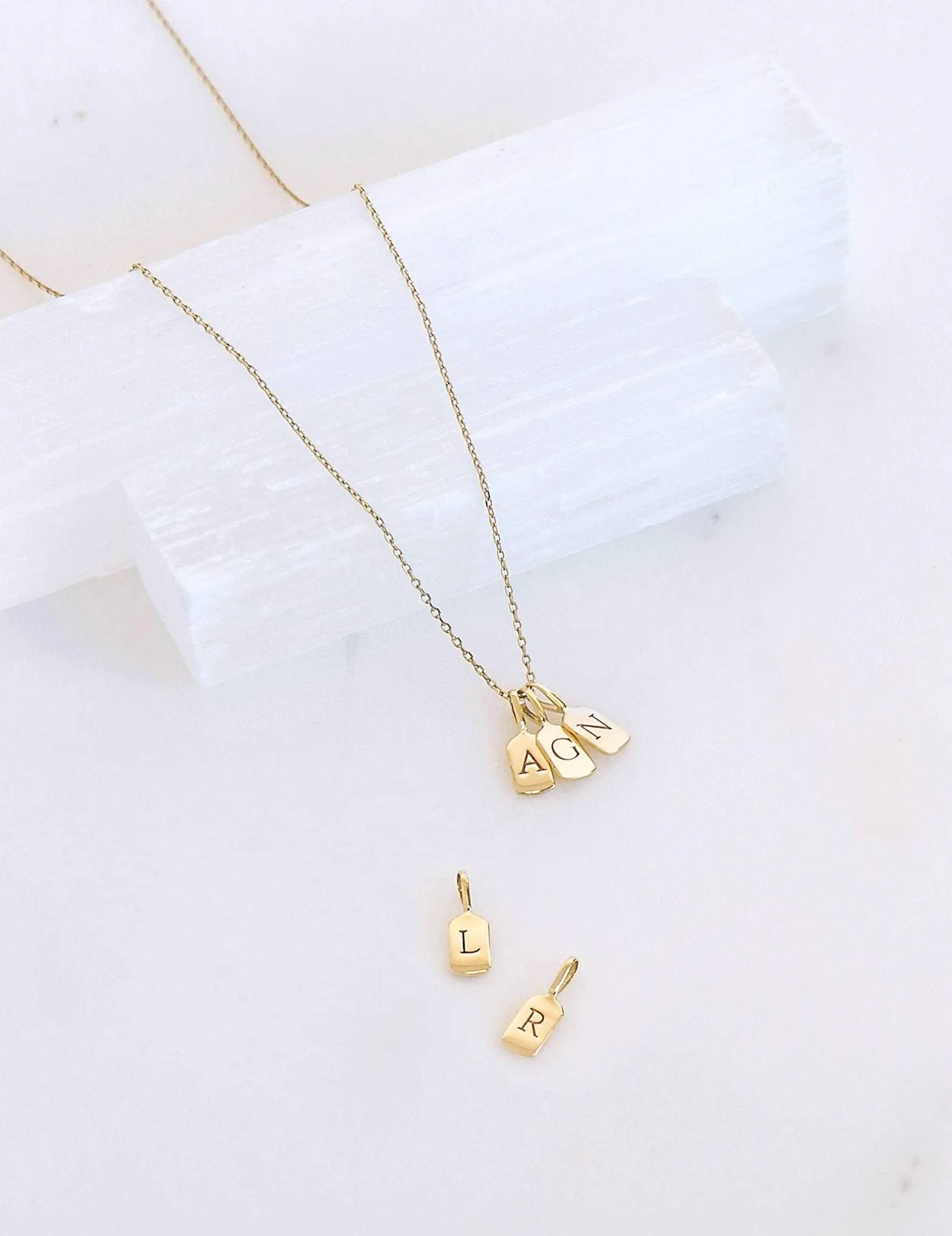 Yellow Gold Letter E