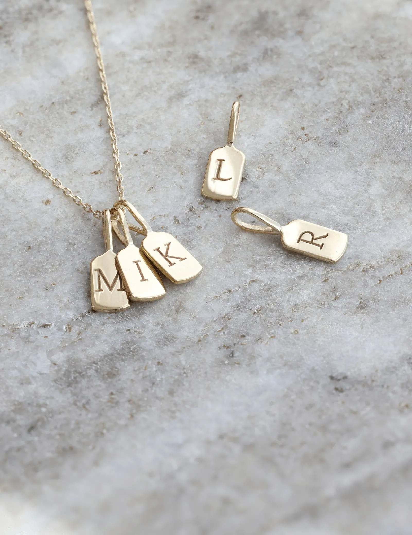 Yellow Gold Letter E