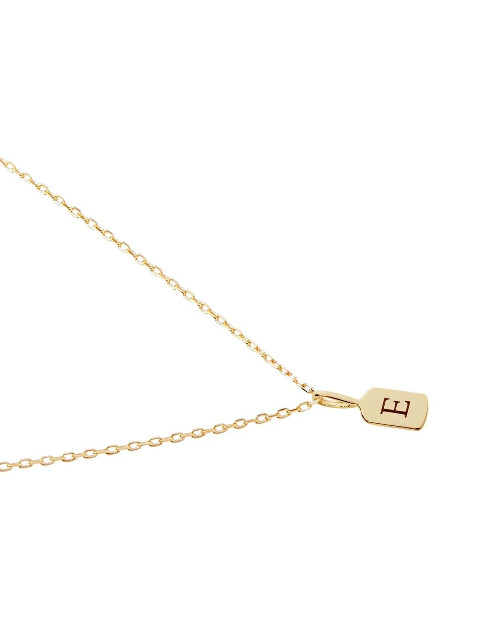 Yellow Gold Letter E