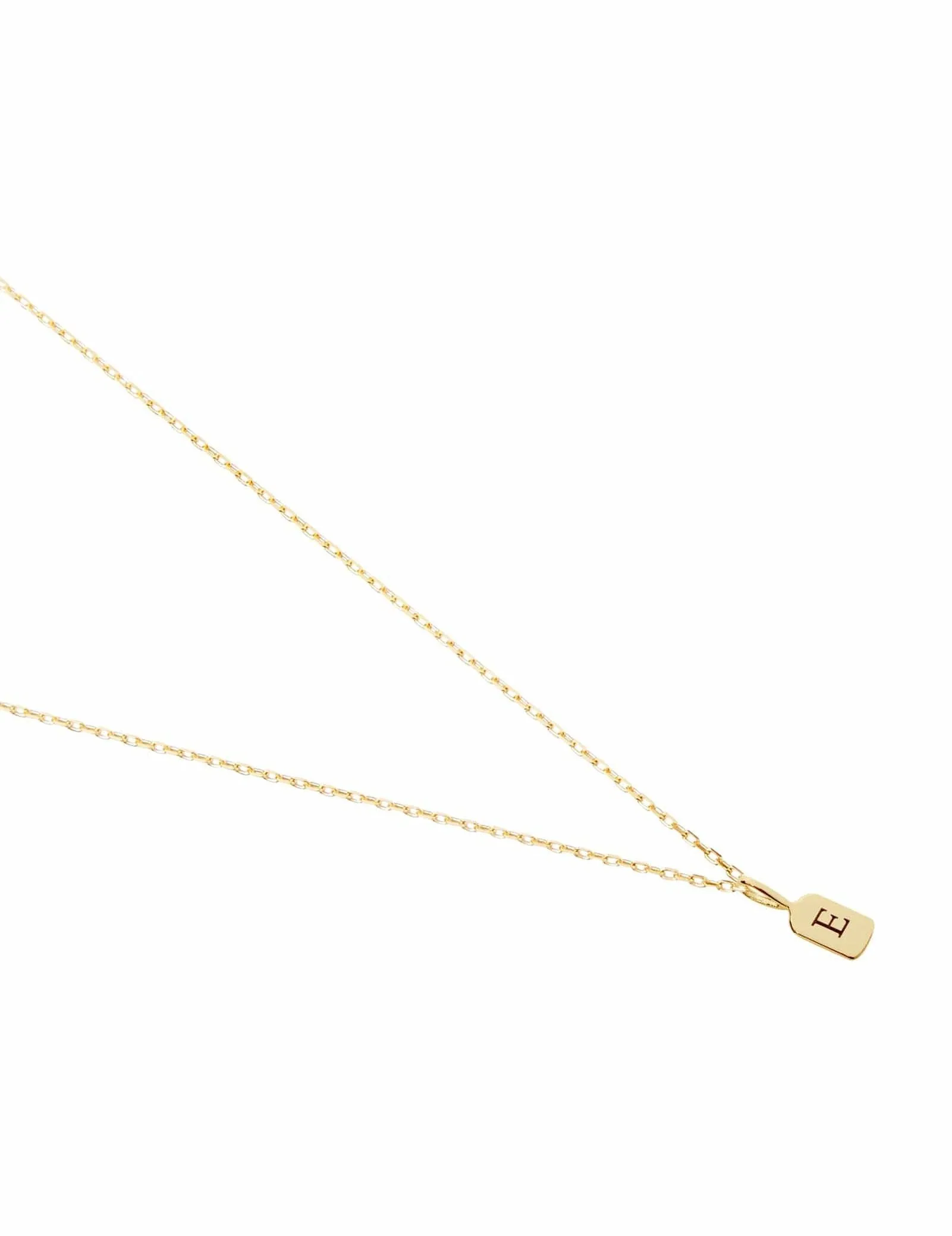 Yellow Gold Letter E
